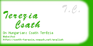 terezia csath business card